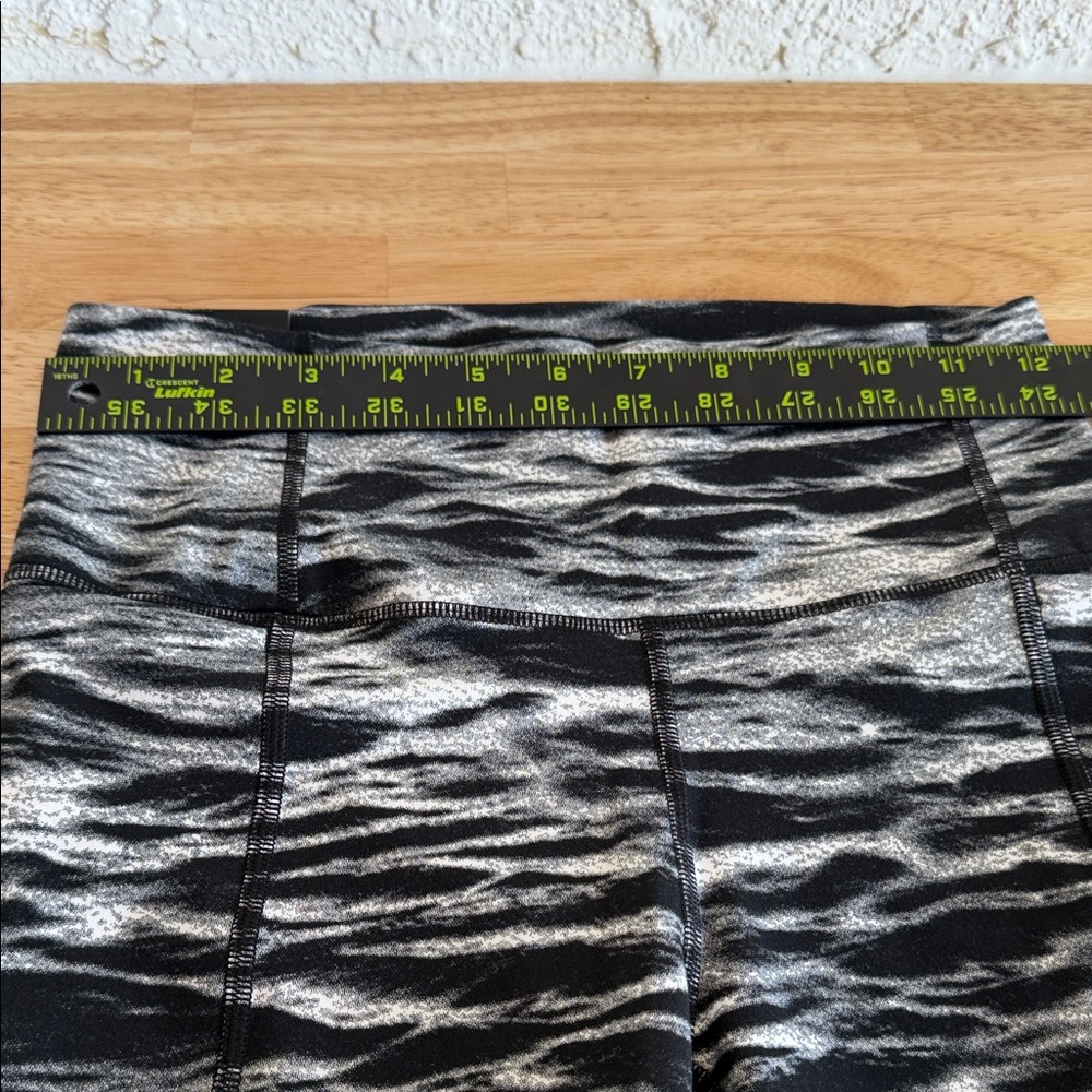 Women's Black and Gray Patterned Shorts - Picture 8 of 10